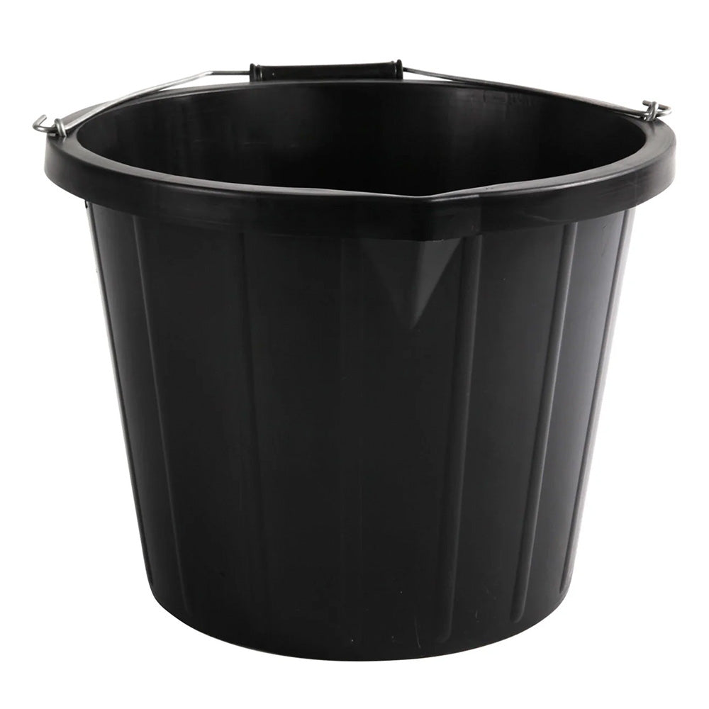 Black Bucket with Metal Handle (14 Litre)